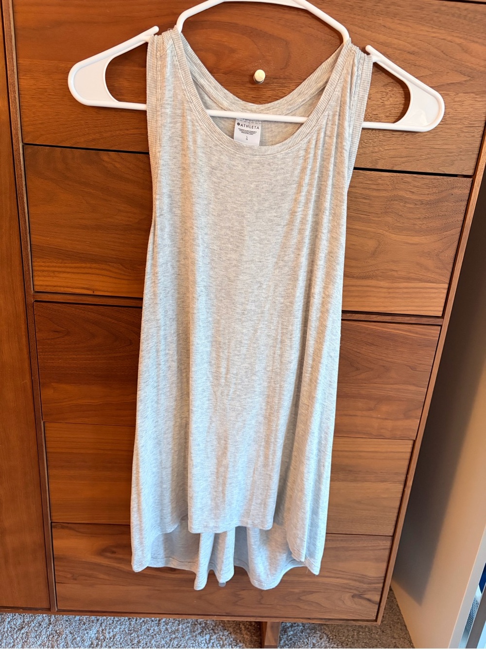 Athleta Light Gray Sleeveless Lounge Chemise